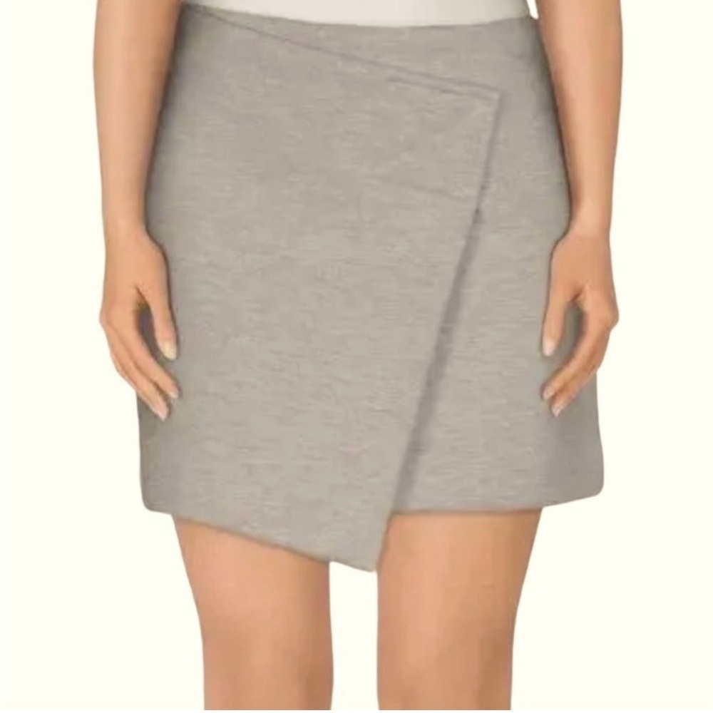 Marc by Marc Jacobs Jersey Wrap Skirt in Silver Grey Melange Size XS